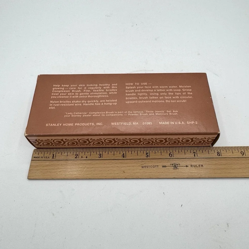Vintage‎ 50s 60s Lady Catherine Powder Brush Stanley Home Products Boxed USA